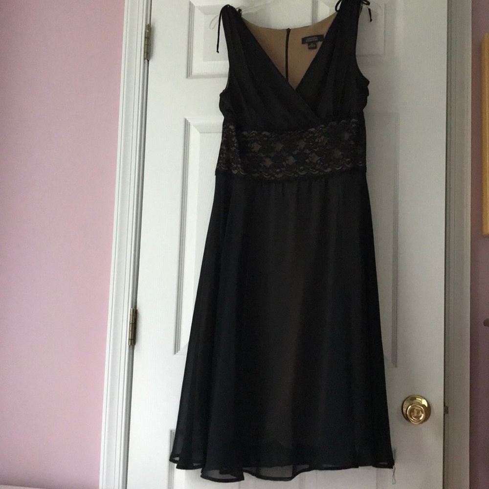 Dress Barn Collection sheer black & nude, size XL.